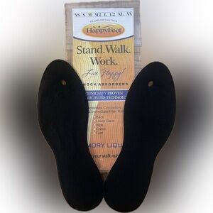 HappyFeet Fluid Orthotics Shock Absorbers/shoe inserts Sz Med - Men or Women EUC